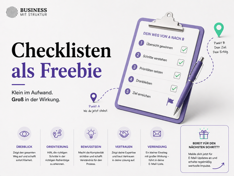 Warum eine Checkliste das perfekte Freebie ist – und wie du sie strategisch einsetzt
