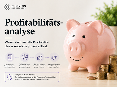 Warum du zuerst die Profitabilität deiner Angebote prüfen solltest