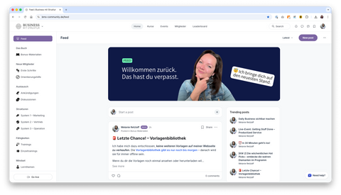 Das Programm von Business mit Struktur